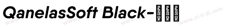 QanelasSoft Black字体转换